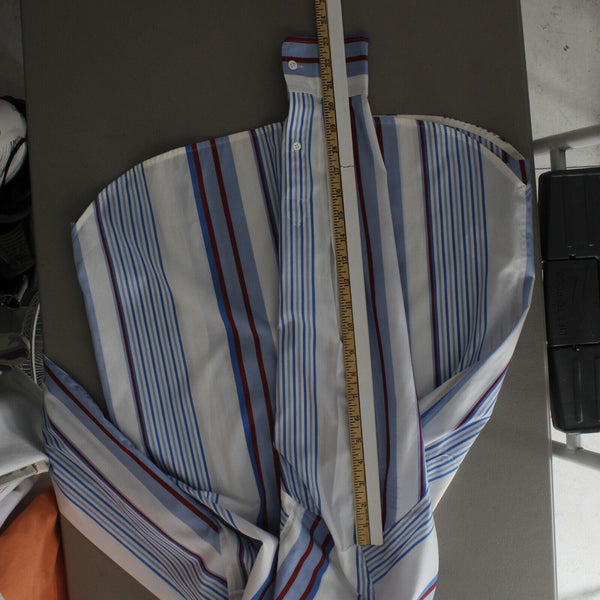 Equipment Femme NEW $248 Sz M White Blue Red Collared 100% Cotton Top