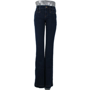 Free People Sz 26 x 34.5 Blue Denim Pockets Boot Cut Cotton Polyester Jeans