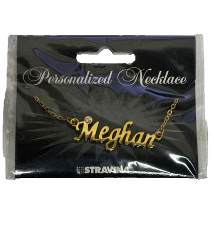 MEGHAN NEW Goldtone Rhinestone Accent 14.5" w 4.5" Multi Ring Ext Necklace