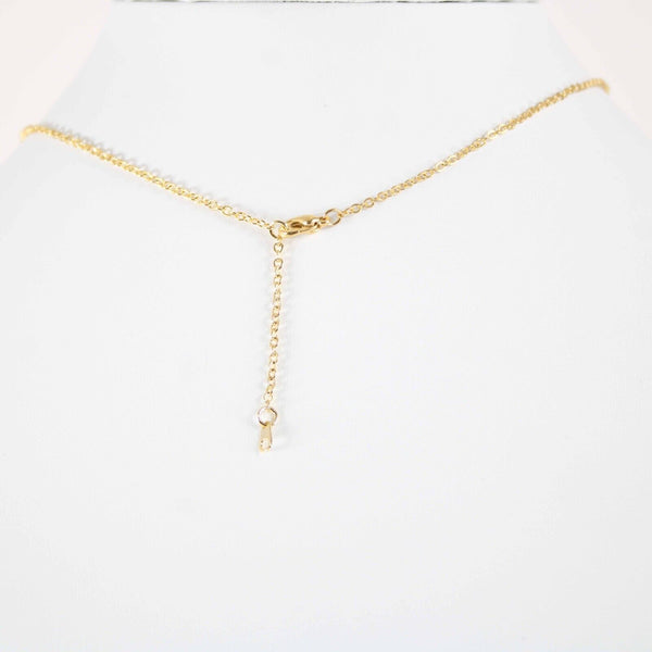 MEGHAN NEW Goldtone Rhinestone Accent 14.5" w 4.5" Multi Ring Ext Necklace