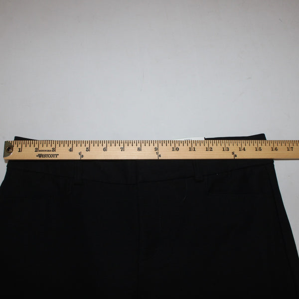 INC Shorts NEW $60 Brit 1 Sz 8 x 14 Deep Black Knee Length Linen Rayon Shorts