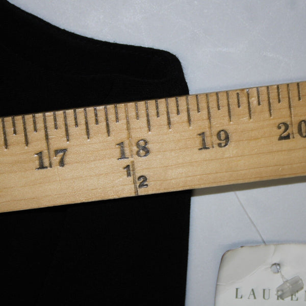 Lauren Ralph Lauren NEW $169 Sz 14 Holiday Black Rhinestones Poly Elastane Dress