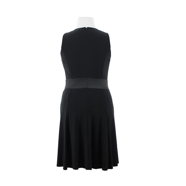 Lauren Ralph Lauren NEW $169 Sz 14 Holiday Black Rhinestones Poly Elastane Dress