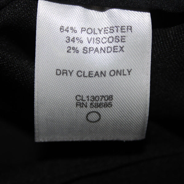 Classiques Entier NEW $188 Sz 18W Gray on Black Wide Pinstripe Poly Blend Pant