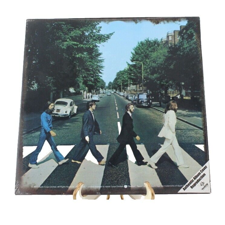 Lyon Vandor NEW 2005 The Beatles 12 X 12 "Abbey Road" Authentic Metal Sign