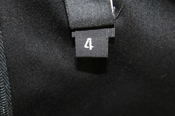 Laundry Sz 4 Black Lace Trim Bodice Detail Cotton Blend LBD Sexy Dress