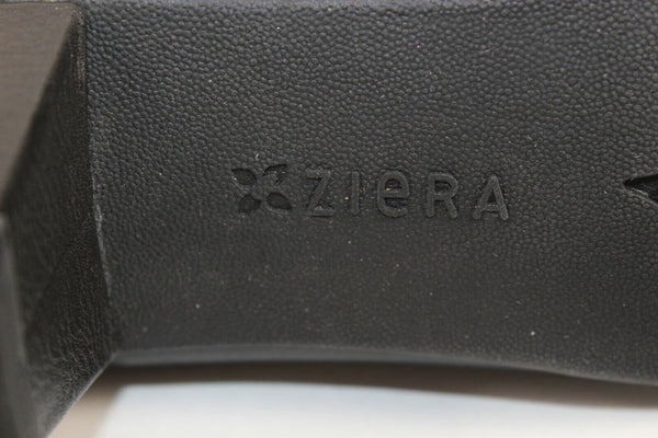 Ziera Diamond NEW $269 Sz 36W Black Textured Leather 2" Heel Laced Bootie Boots