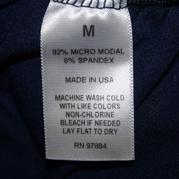 Tart Sz M Navy Blue One Shoulder Ruching Micro Modal Spandex Body Con Dress