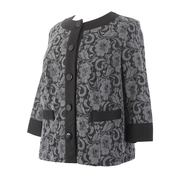 Studio 1940 Cardigan Sweater NEW Sz 18/20W Black Gray Polyester Rayon