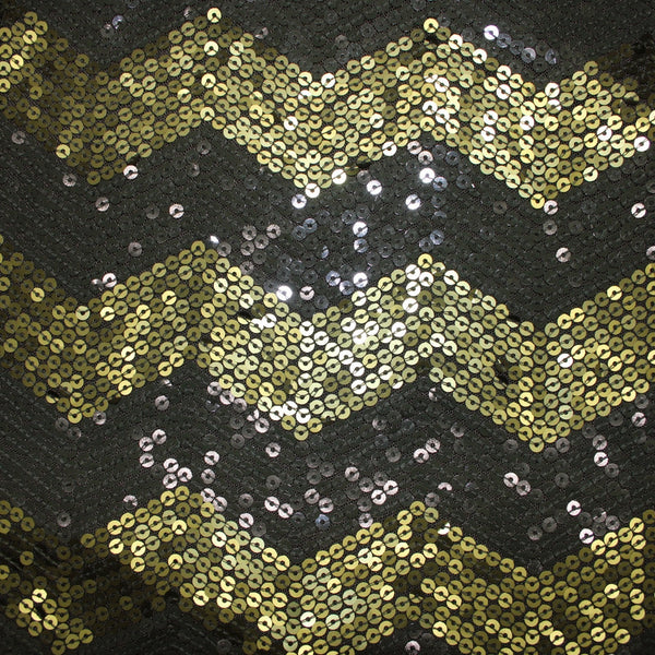 Coldwater Creek Top NEW $75 Sz 1x Green Olive Sequin Chevron Poly Cotton Top