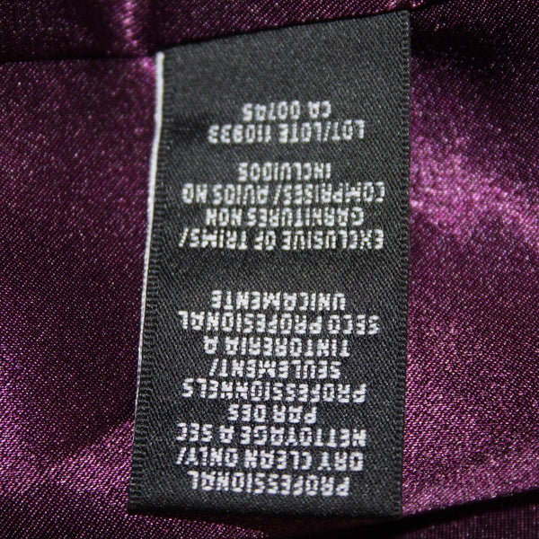 Monique Lhuillier Dress Sz 10 Purple Lined Lace Overlay 100% Nylon Poly Dress