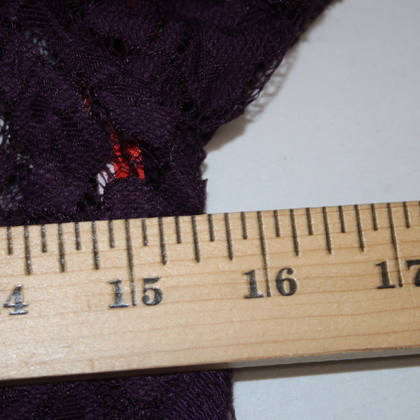 Monique Lhuillier Dress Sz 10 Purple Lined Lace Overlay 100% Nylon Poly Dress