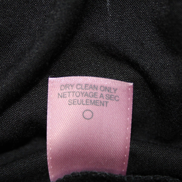 Calypso Dress Sz S Black Purple Multi Color V Neck Lined Silk Viscose Dress