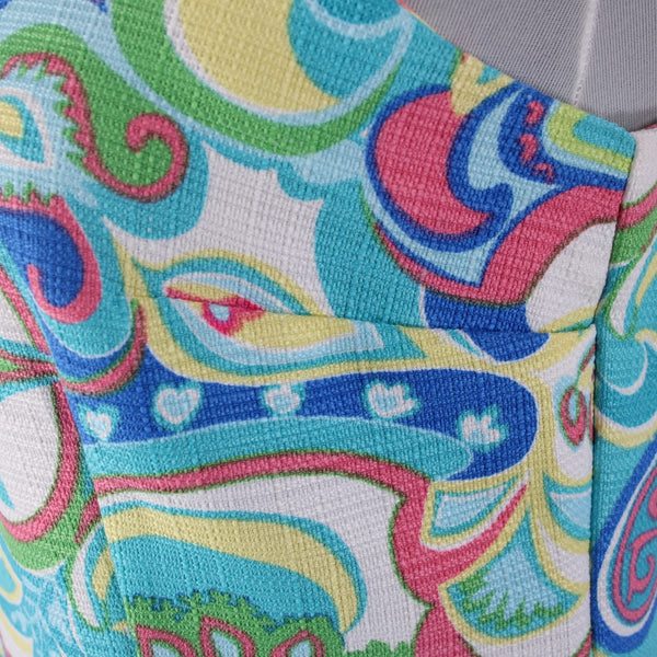RN Studio Dress Sz 18 Blue White Multi Colored Sleeveless 100% Polyester Dress