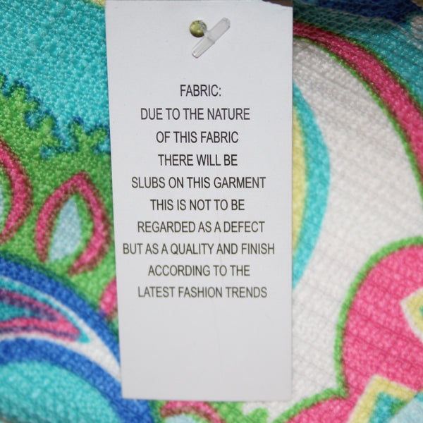 RN Studio Dress Sz 18 Blue White Multi Colored Sleeveless 100% Polyester Dress