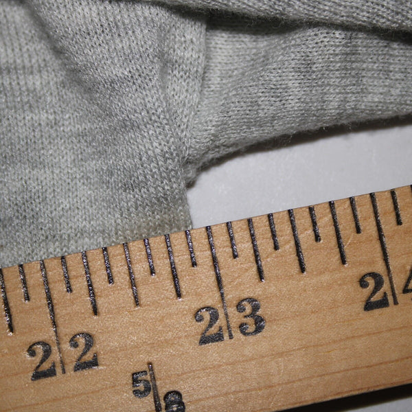 J Crew NEW $75 Sz M Gray Navy 3/4 Sleeve V Neck Bow Tie Cotton Wool Sweater