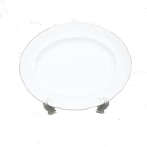 Wedgewood 1988 Strawberry & Vine Bone China White 14" x 11" Texture Oval Platter