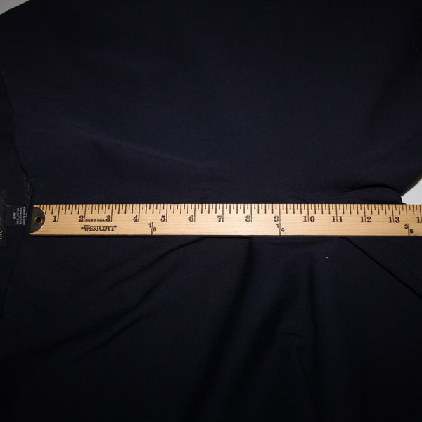 INC Sz 16W x 28 Navy Blue Hook Eye Closure Cotton Spandex Woman Crop Pant