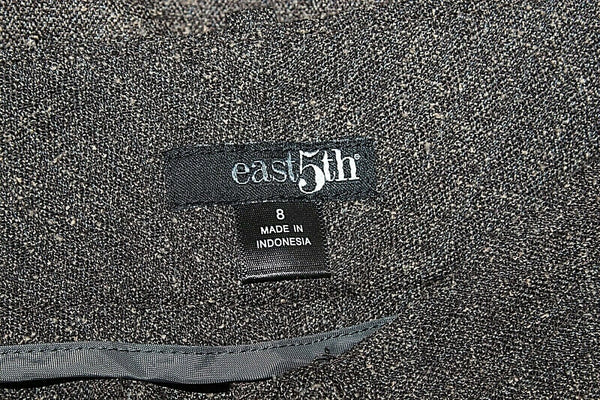 East 5th NEW $44 Sz 8 x 32 Brown Multi Curvy Fit Tweed Poly Blend Pant