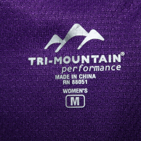 Tri Mountain Performance NEW Sz M Purple Zipper Pockets 100% Polyester AW Jacket