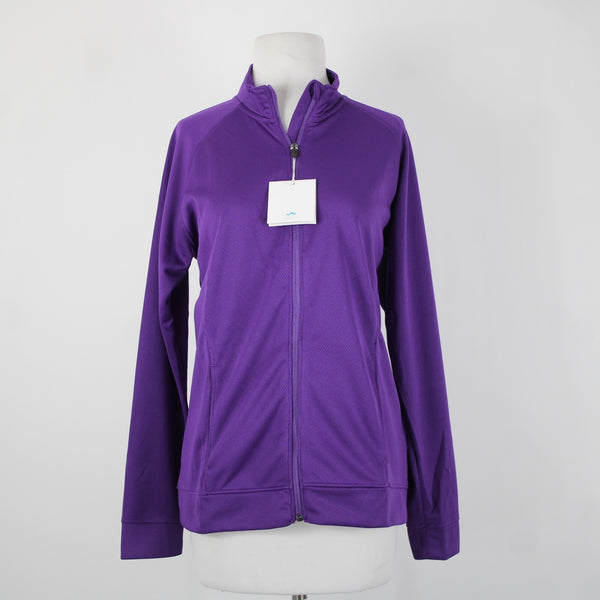 Tri Mountain Performance NEW Sz M Purple Zipper Pockets 100% Polyester AW Jacket