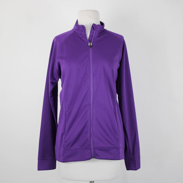 Tri Mountain Performance NEW Sz M Purple Zipper Pockets 100% Polyester AW Jacket
