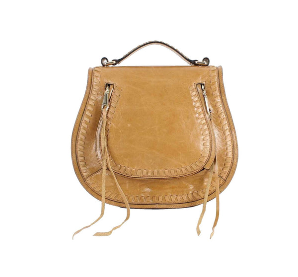 Rebecca Minkoff 10 x 11 x 4 Tan Convertible Smooth Leather Crossbody Purse