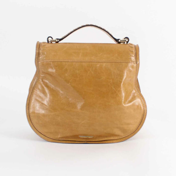 Rebecca Minkoff 10 x 11 x 4 Tan Convertible Smooth Leather Crossbody Purse