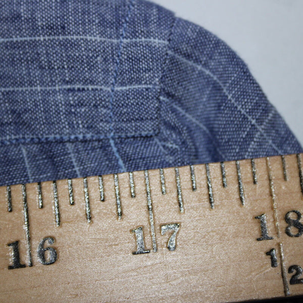 Gugliebninotti Sz 15 3/4 / 40 Blue White Striped Collared 100% Linen AS IS Shirt