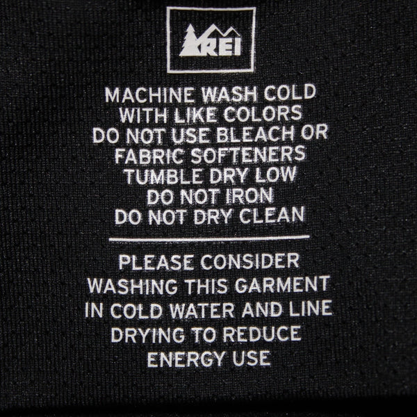 Rei AW Pant NEW Sz L x 31 Black Elastic Waist Straight Leg Poly Nylon AW Pant