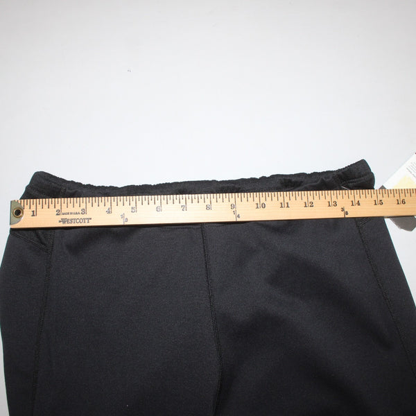 Rei AW Pant NEW Sz L x 31 Black Elastic Waist Straight Leg Poly Nylon AW Pant