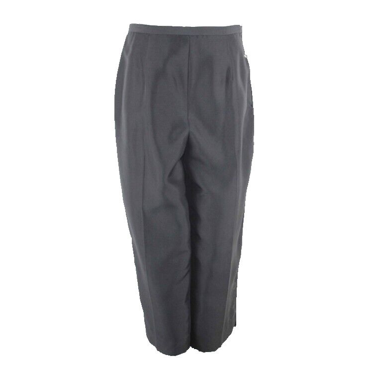Robbie Bee NEW Sz 14P x 20 Black 100% Silk Shantung Lined Polyester Pant