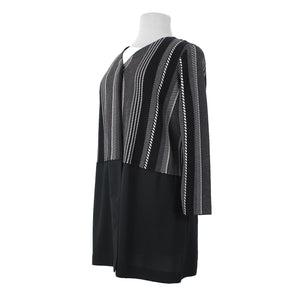 Alfani NEW $109 Art Expression Sz 1X Graphic Stripe Black White Mix Blend Jacket