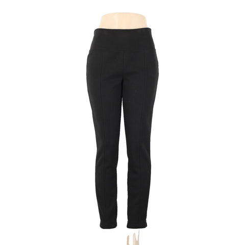 Andrew Marc Sz S x 29 Black Elastic Waist Unlined Poly Spandex Ponte Knit Pant