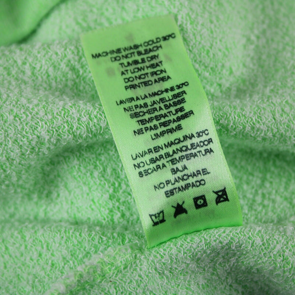 Sundry NEW $110 Sz 4 Neon Lime Green Neon Hooded Rayon Cotton Basic Sweater Top