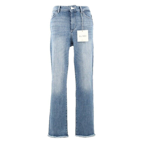 DL1961 NEW $179 Sz 27 x 28 Blue Denim Highrise Straight Cotton Blend Jean