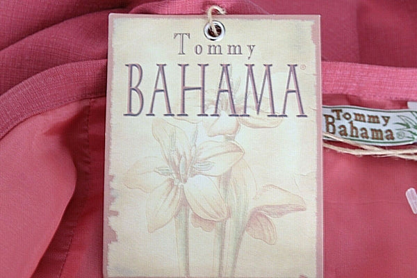 Tommy Bahama NEW $98 12 Rose Pink Left Split 100% Silk Acetate Lined Skirt
