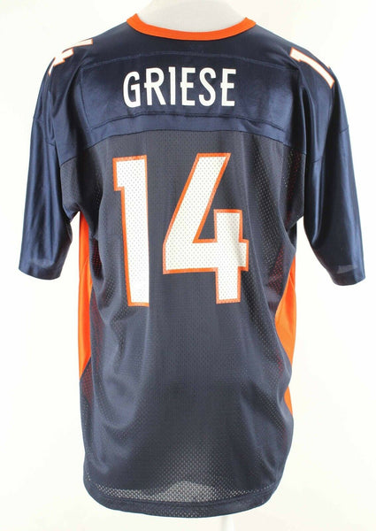 Champion Broncos Sz XL Navy Blue Multi Griese 14 100% Nylon Jersey Shirt
