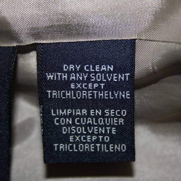 Jones New York Signature Sz 12 Tan Collared Pockets Cotton Nylon Classic Blazer