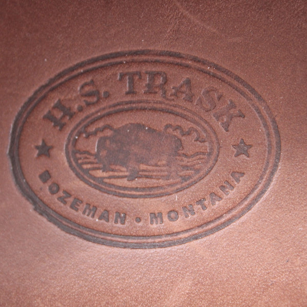 HS Trask Shoes Vibram Gum Lite Sz 9.5 Brown Slip On Moc Toe Leather Loafer Shoes