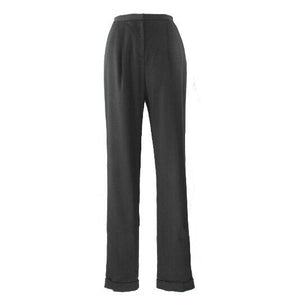 Worth VTG Sz 8 x 33.5 Black Invert Pleat Pocket Lined Wool Blend Trouser Pant
