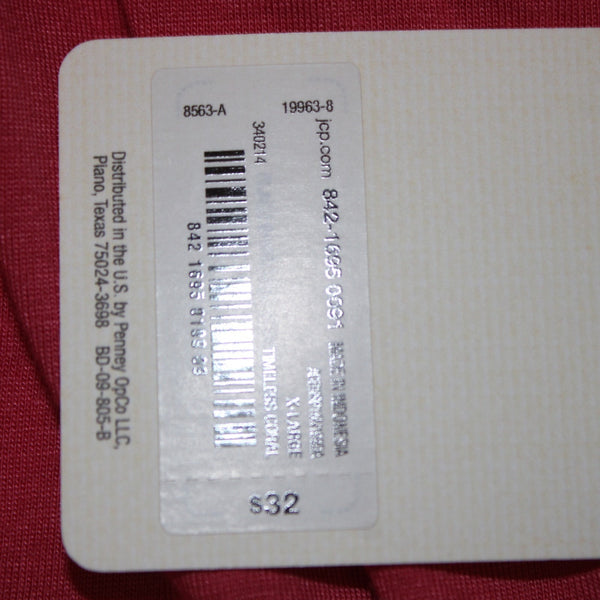 Ana Top NEW $32 Sz XL Pink Tunic Ruffle Unlined Short Sleeve Rayon Poly Top