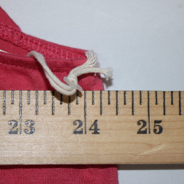 Ana Top NEW $32 Sz XL Pink Tunic Ruffle Unlined Short Sleeve Rayon Poly Top