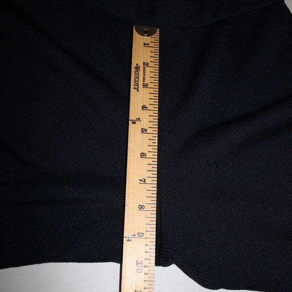 St John Knit Sz 2 x 25 Black Elastic Waist Santana Knit Capri AS IS Pants