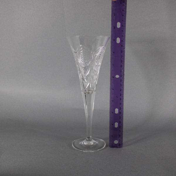 Waterford Champagne Glasses Set Of 2 Clear Cut Crystal 9" Champagne Glasses