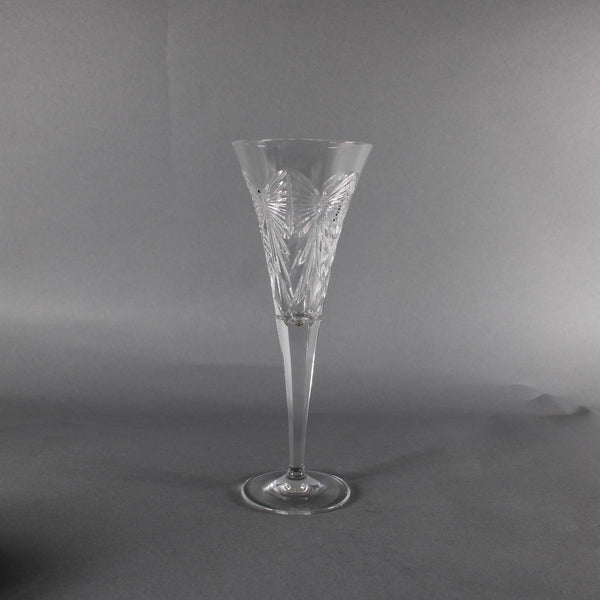 Waterford Champagne Glasses Set Of 2 Clear Cut Crystal 9" Champagne Glasses