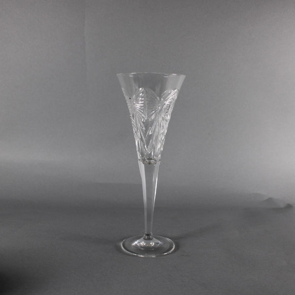 Waterford Champagne Glasses Set Of 2 Clear Cut Crystal 9" Champagne Glasses