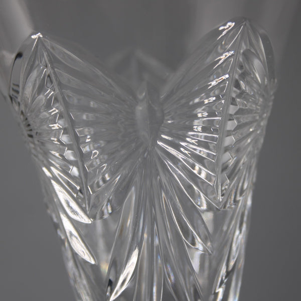 Waterford Champagne Glasses Set Of 2 Clear Cut Crystal 9" Champagne Glasses