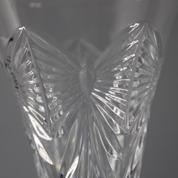 Waterford Champagne Glasses Set Of 2 Clear Cut Crystal 9" Champagne Glasses