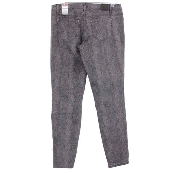 Material Girl Sz 11 NWT Taupe Black Reptile Print Cotton Spandex Jegging Pant